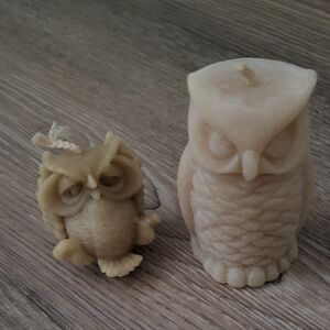 Owl Shaped Beeswax Candles